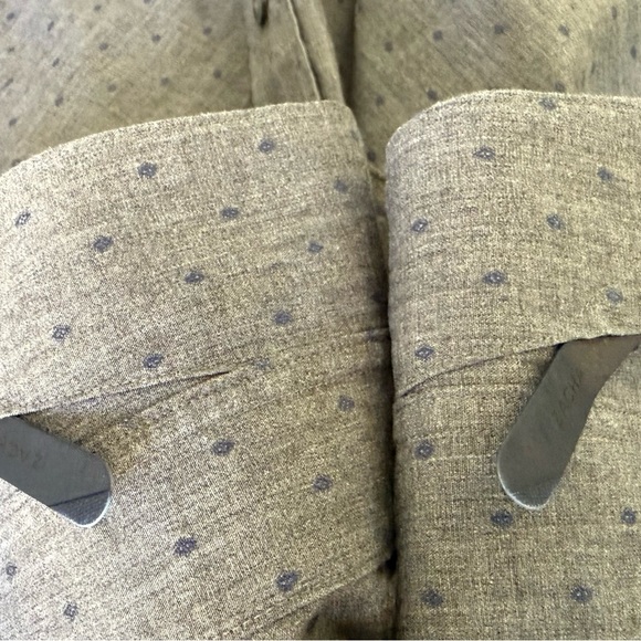 Zachary Prell Men’s XL Shirt Gray Polka Dot 100% Cotton Long Sleeve - Picture 4 of 10